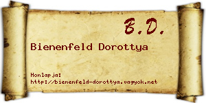 Bienenfeld Dorottya névjegykártya