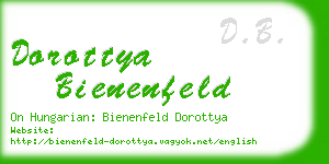 dorottya bienenfeld business card